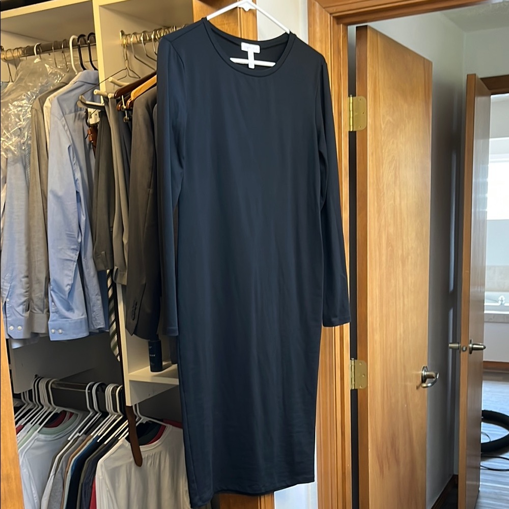 Elegant Black Long Sleeve Dress